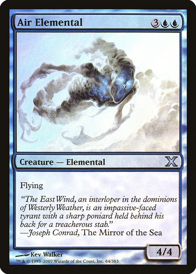 Air Elemental (Premium Foil) [Tenth Edition] MTG Single Magic: The Gathering | Red Claw Gaming