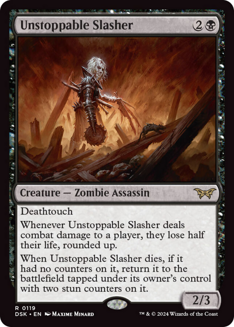 Unstoppable Slasher (0119) [Duskmourn: House of Horror] MTG Single Magic: The Gathering | Red Claw Gaming