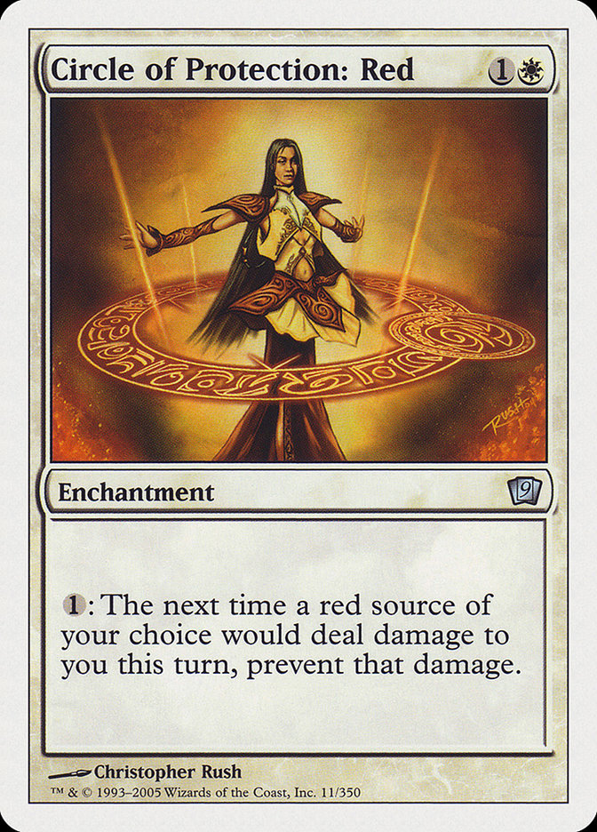 Circle of Protection: Red [Ninth Edition] MTG Single Magic: The Gathering | Red Claw Gaming
