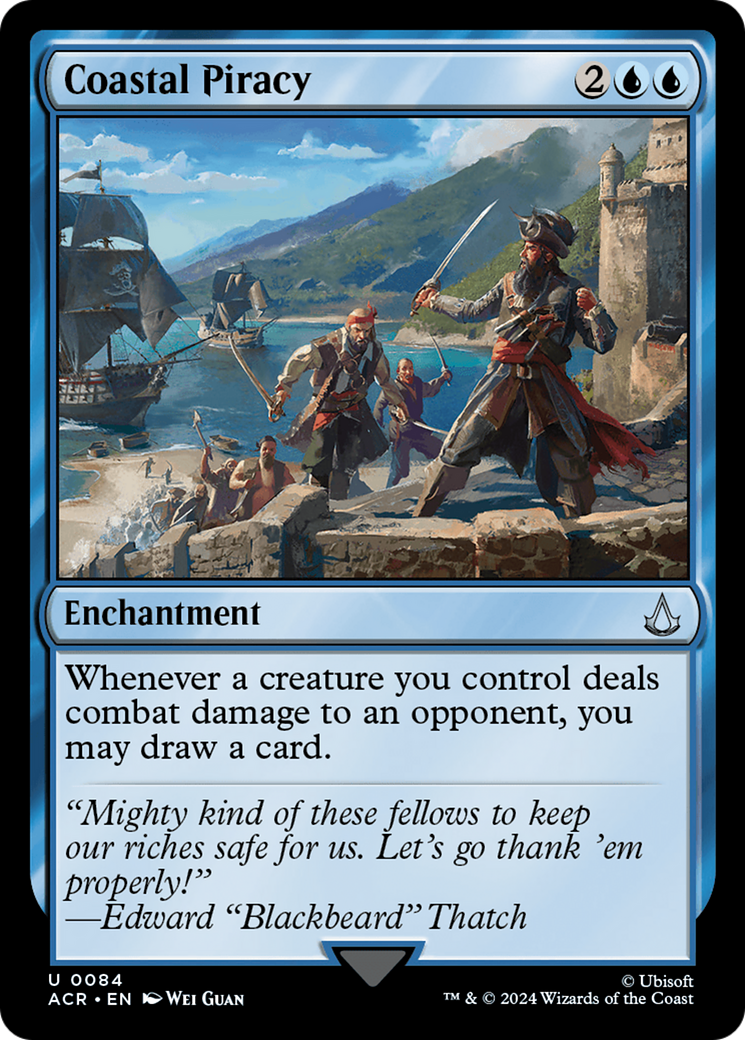 Coastal Piracy [Assassin's Creed] MTG Single Magic: The Gathering | Red Claw Gaming