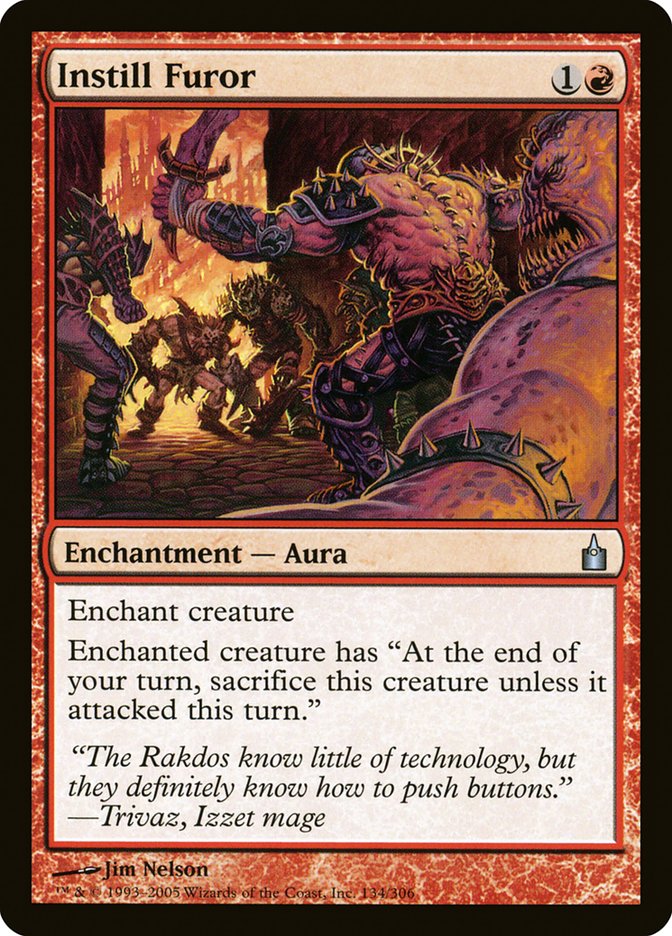 Instill Furor [Ravnica: City of Guilds] MTG Single Magic: The Gathering | Red Claw Gaming