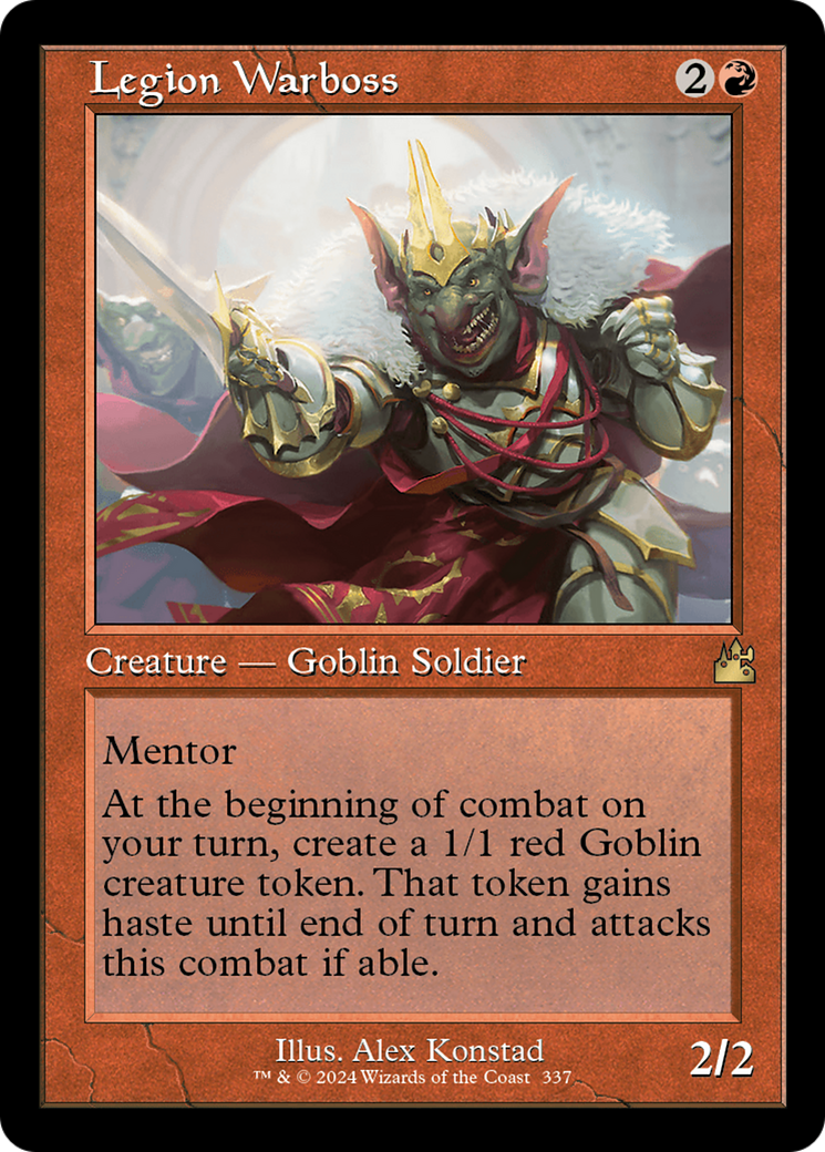 Legion Warboss (Retro Frame) [Ravnica Remastered] MTG Single Magic: The Gathering | Red Claw Gaming