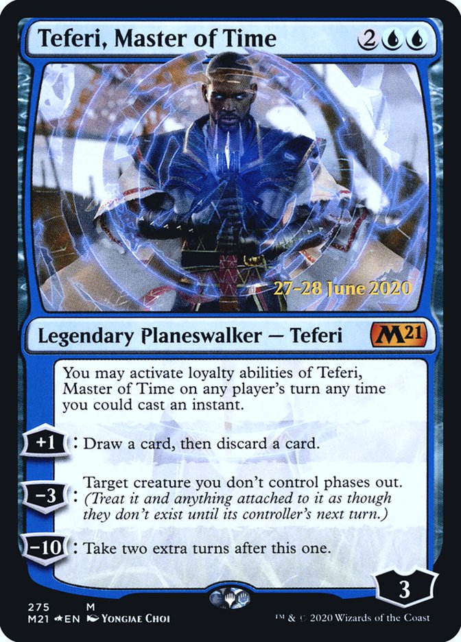 Teferi, Master of Time [Core Set 2021 Prerelease Promos] MTG Single Magic: The Gathering | Red Claw Gaming
