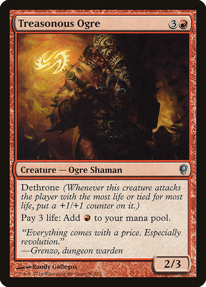 Treasonous Ogre [Conspiracy] MTG Single Magic: The Gathering | Red Claw Gaming
