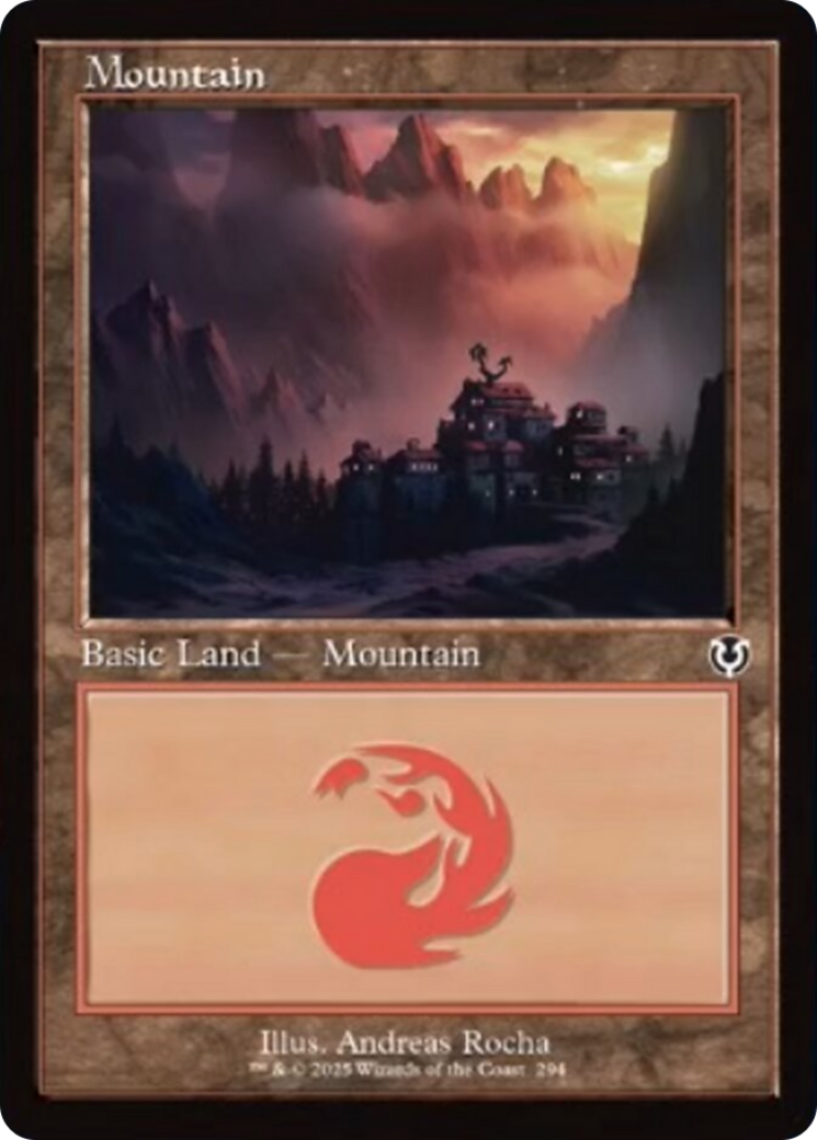 Mountain (294) (Retro Frame) [Innistrad Remastered] MTG Single Magic: The Gathering | Red Claw Gaming