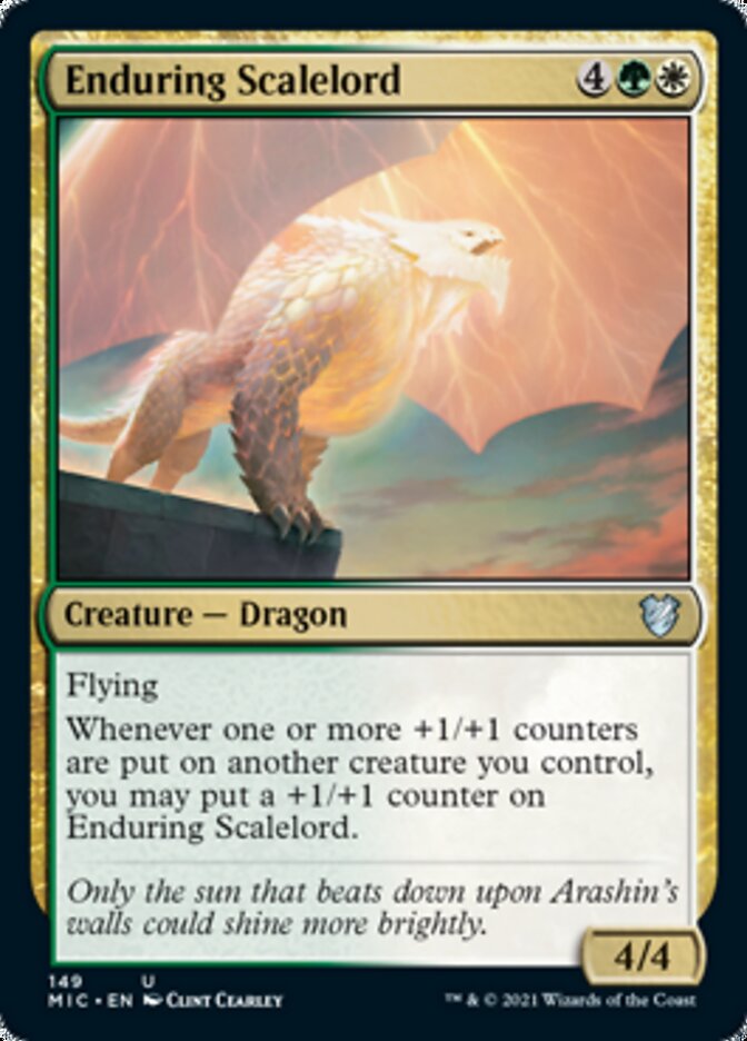 Enduring Scalelord [Innistrad: Midnight Hunt Commander] MTG Single Magic: The Gathering | Red Claw Gaming
