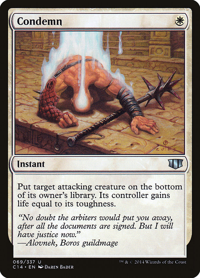 Condemn [Commander 2014] MTG Single Magic: The Gathering | Red Claw Gaming