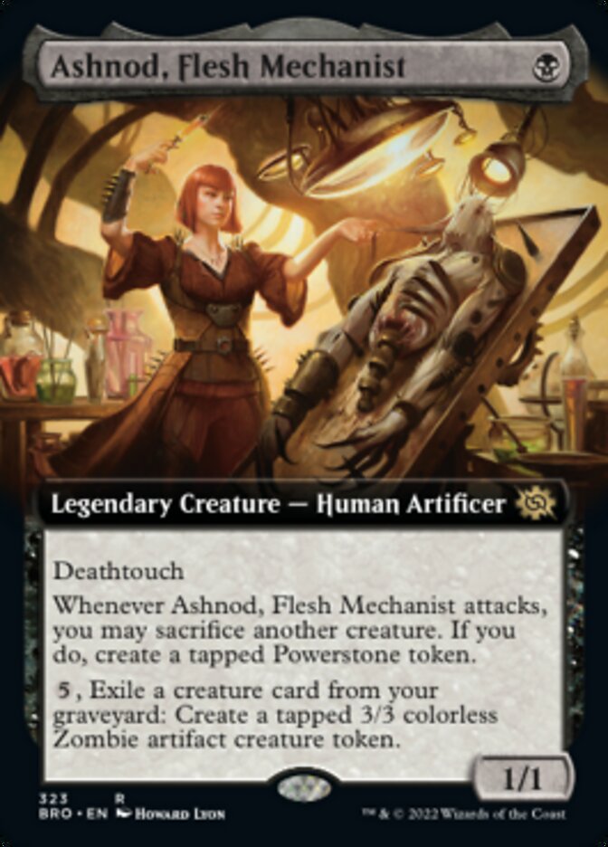 Ashnod, Flesh Mechanist (Extended Art) [The Brothers' War] MTG Single Magic: The Gathering | Red Claw Gaming