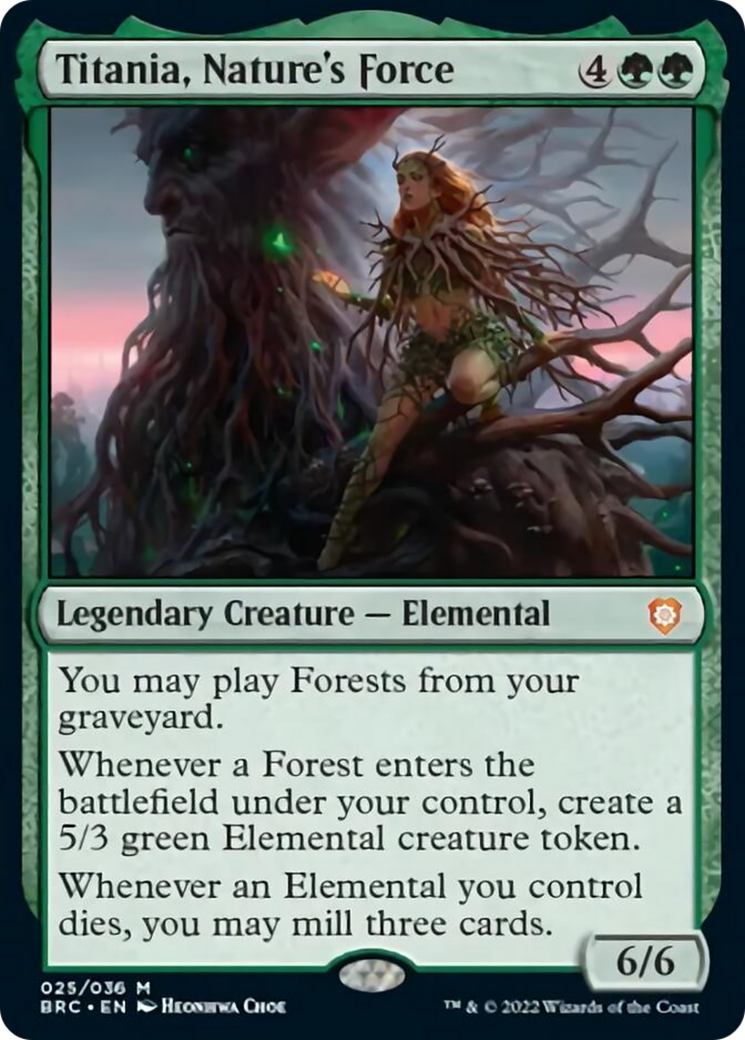 Titania, Nature's Force [The Brothers' War Commander] MTG Single Magic: The Gathering | Red Claw Gaming