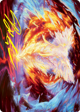 Magma Opus Art Card (Gold-Stamped Signature) [Strixhaven: School of Mages Art Series] MTG Single Magic: The Gathering | Red Claw Gaming
