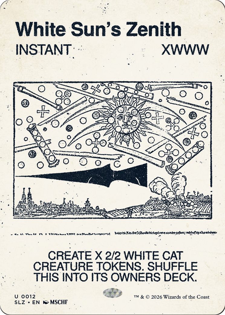 White Sun's Zenith (0012) [Secret Lair x MSCHF: The Zeta Set] | Red Claw Gaming