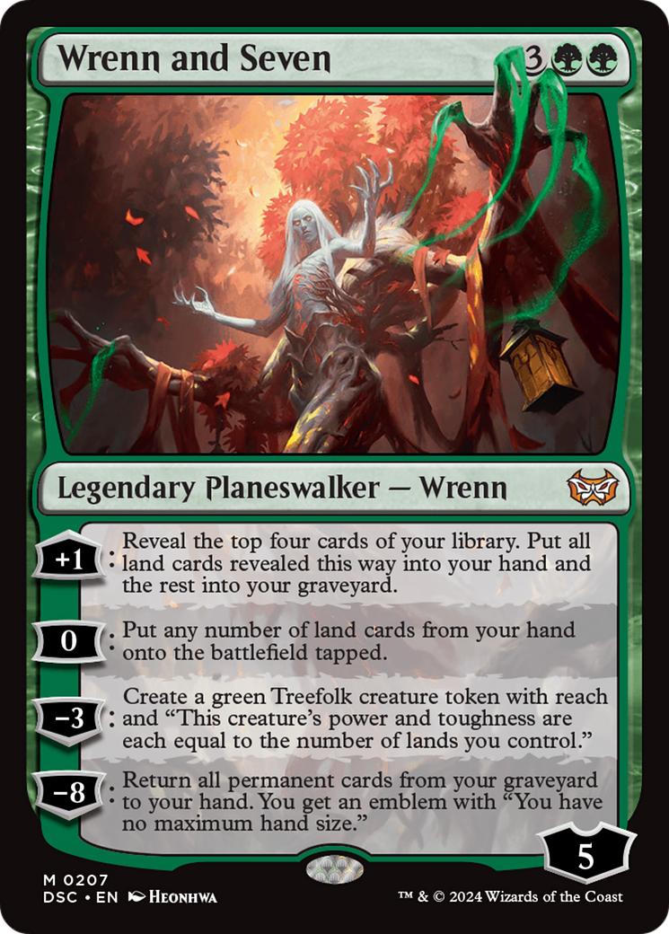 Wrenn and Seven [Duskmourn: House of Horror Commander] MTG Single Magic: The Gathering | Red Claw Gaming