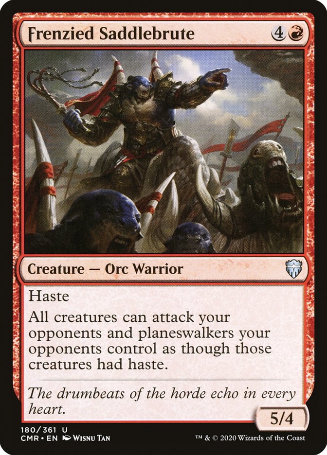 Frenzied Saddlebrute [Commander Legends] MTG Single Magic: The Gathering | Red Claw Gaming