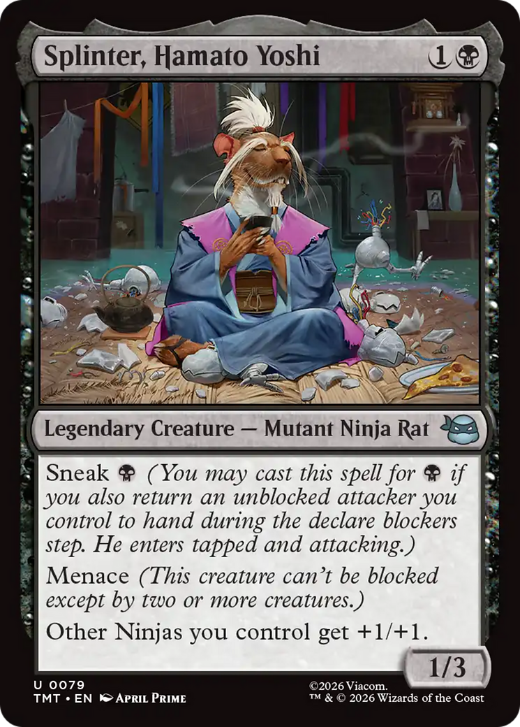 Splinter, Hamato Yoshi [Teenage Mutant Ninja Turtles] MTG Single Magic: The Gathering | Red Claw Gaming