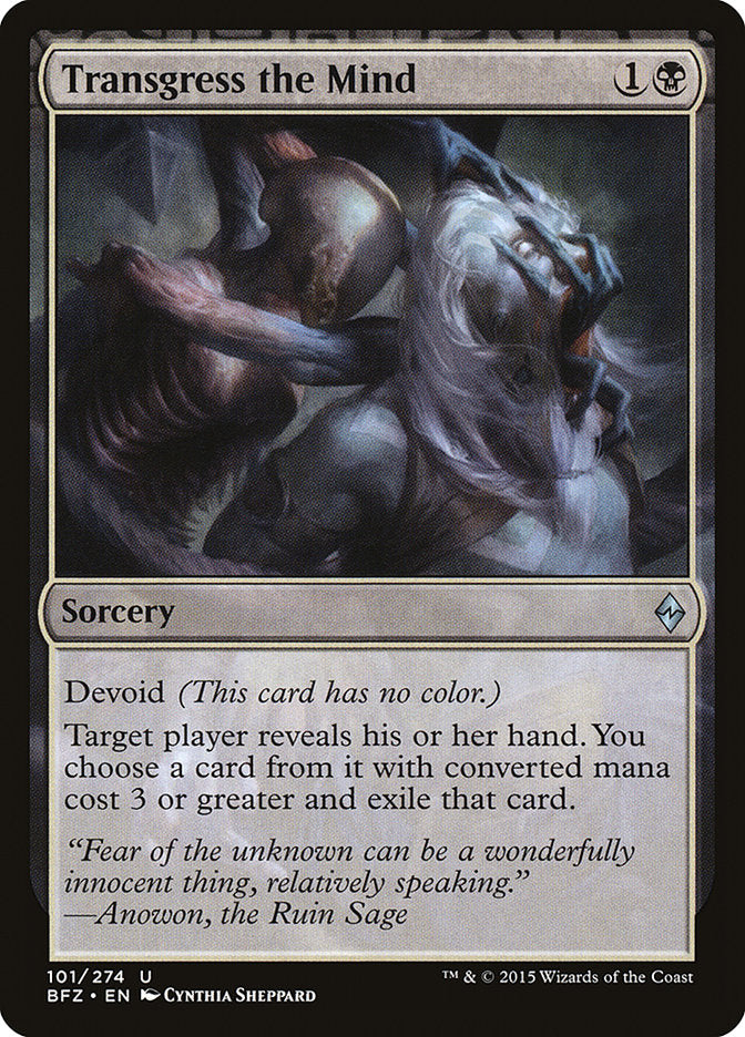 Transgress the Mind [Battle for Zendikar] MTG Single Magic: The Gathering | Red Claw Gaming