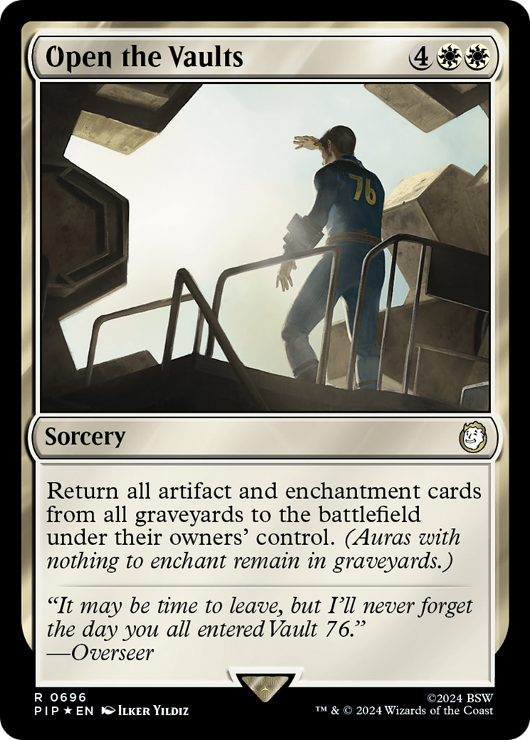 Open the Vaults (Surge Foil) [Fallout] MTG Single Magic: The Gathering | Red Claw Gaming