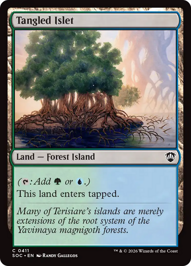 Tangled Islet [Secrets of Strixhaven Commander] MTG Single Magic: The Gathering | Red Claw Gaming