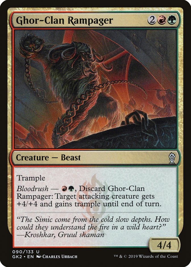Ghor-Clan Rampager [Ravnica Allegiance Guild Kit] MTG Single Magic: The Gathering | Red Claw Gaming