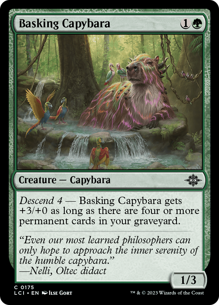 Basking Capybara [The Lost Caverns of Ixalan] MTG Single Magic: The Gathering    | Red Claw Gaming
