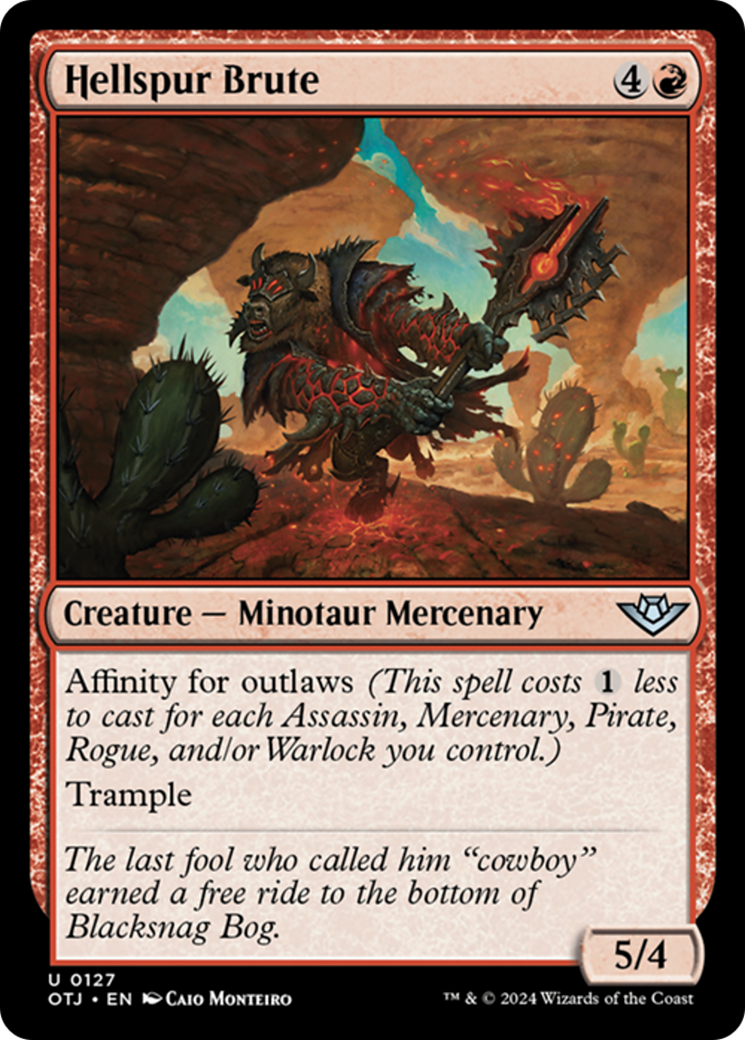 Hellspur Brute [Outlaws of Thunder Junction] MTG Single Magic: The Gathering | Red Claw Gaming