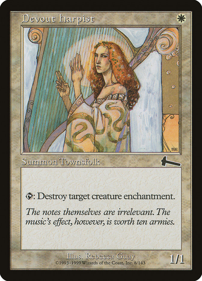 Devout Harpist [Urza's Legacy] MTG Single Magic: The Gathering | Red Claw Gaming