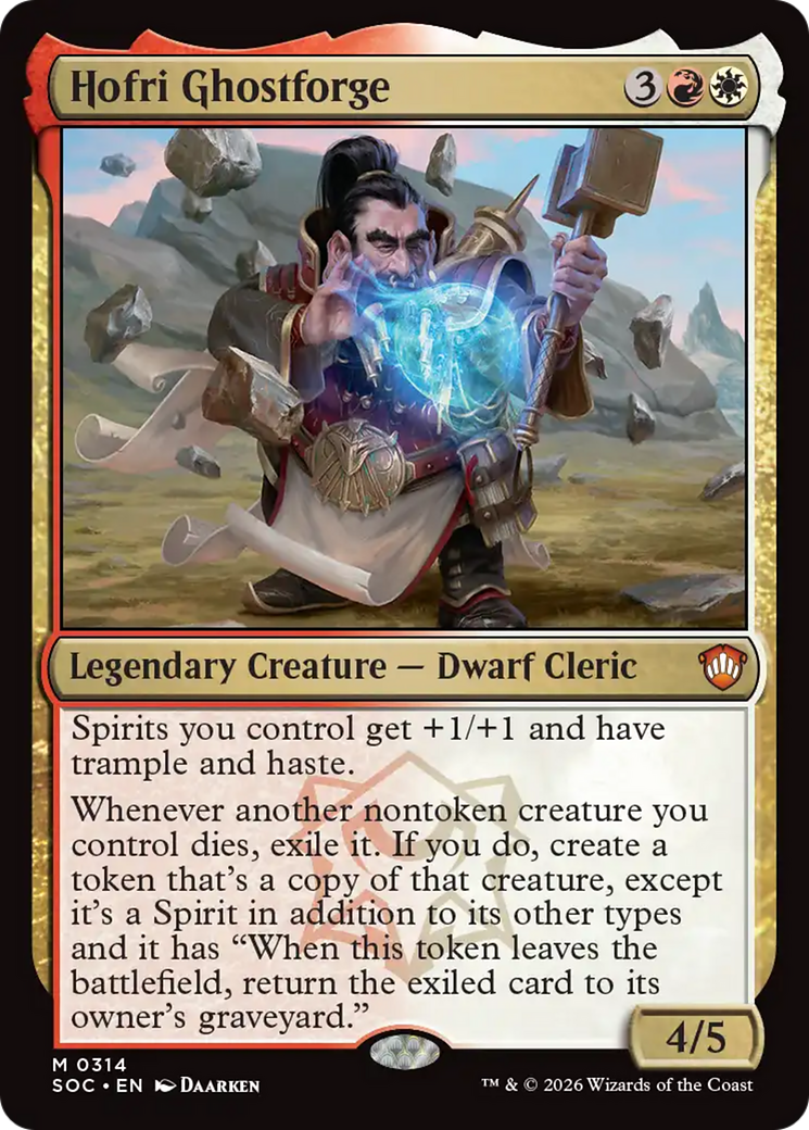 Hofri Ghostforge [Secrets of Strixhaven Commander] MTG Single Magic: The Gathering | Red Claw Gaming