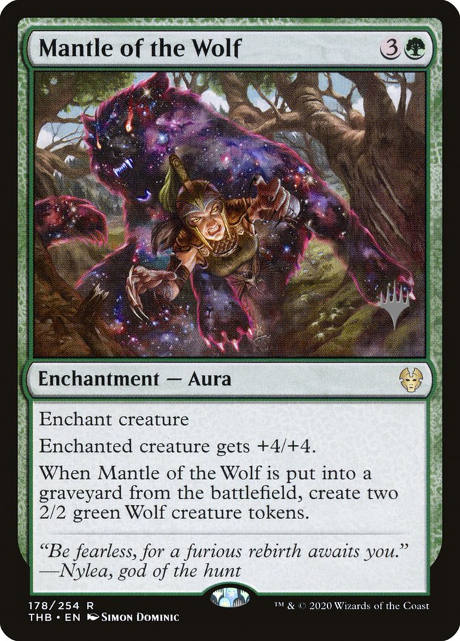 Mantle of the Wolf (Promo Pack) [Theros Beyond Death Promos] MTG Single Magic: The Gathering | Red Claw Gaming