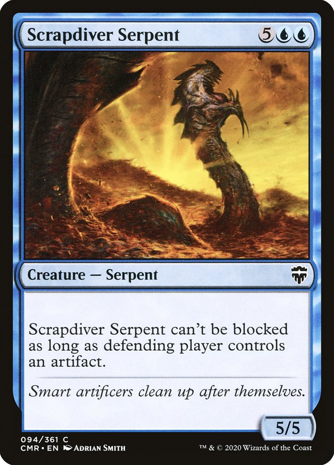 Scrapdiver Serpent [Commander Legends] MTG Single Magic: The Gathering | Red Claw Gaming