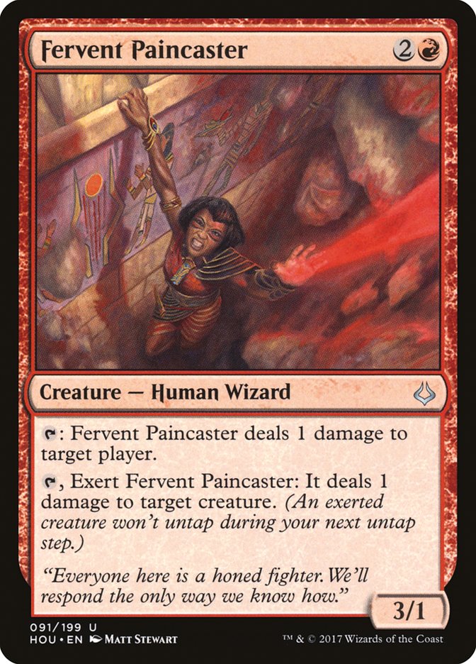 Fervent Paincaster [Hour of Devastation] MTG Single Magic: The Gathering | Red Claw Gaming