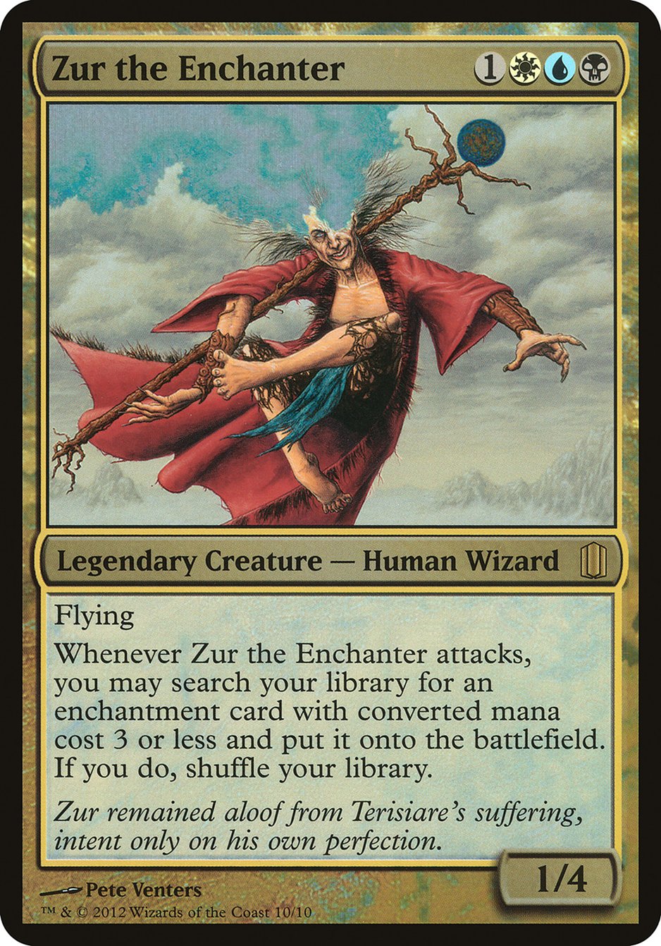 Zur the Enchanter (Oversized) [Commander's Arsenal Oversized] MTG Single Magic: The Gathering | Red Claw Gaming