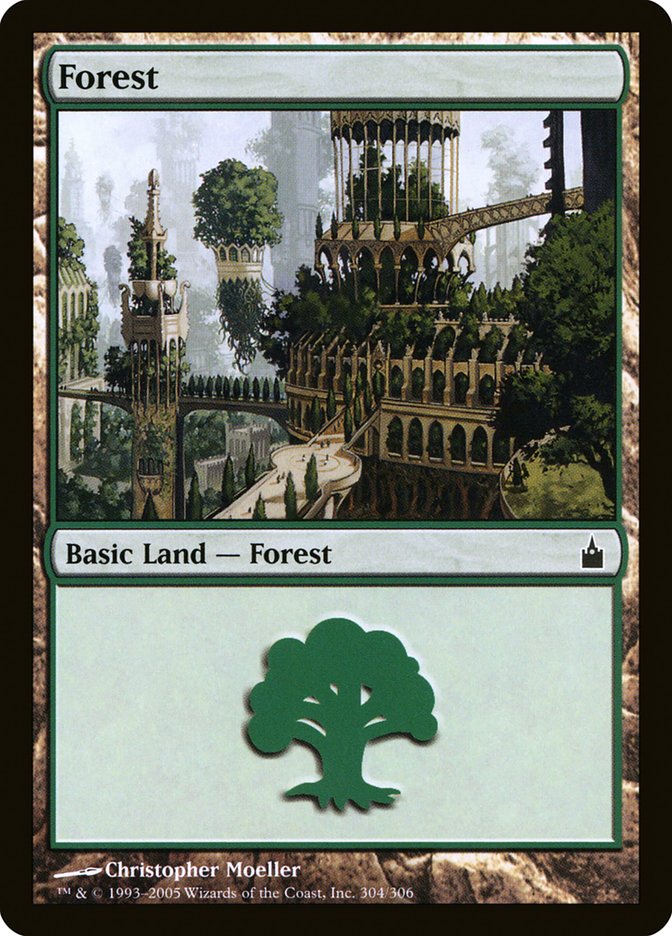 Forest (304) [Ravnica: City of Guilds] MTG Single Magic: The Gathering | Red Claw Gaming