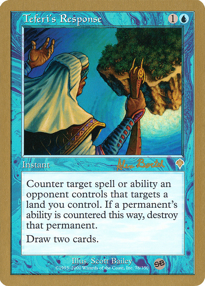 Teferi's Response (Alex Borteh) (SB) [World Championship Decks 2001] MTG Single Magic: The Gathering | Red Claw Gaming