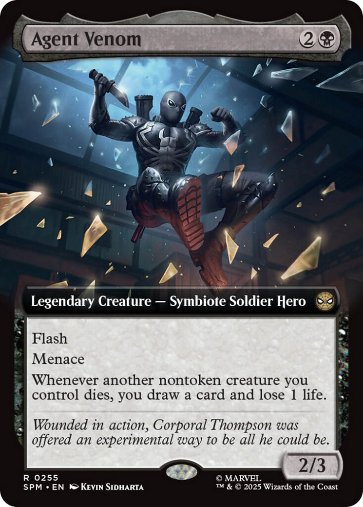 Agent Venom (Extended Art) [Marvel's Spider-Man] MTG Single Magic: The Gathering | Red Claw Gaming