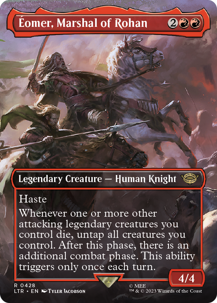 Eomer, Marshal of Rohan (Borderless Alternate Art) [The Lord of the Rings: Tales of Middle-Earth] MTG Single Magic: The Gathering | Red Claw Gaming