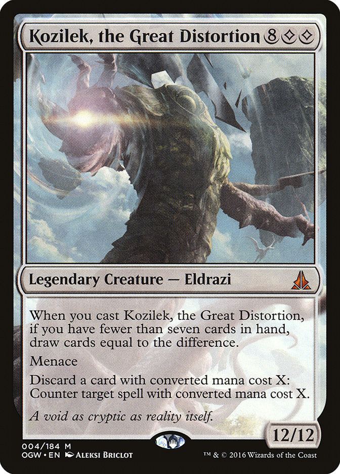 Kozilek, the Great Distortion [Oath of the Gatewatch] MTG Single Magic: The Gathering | Red Claw Gaming