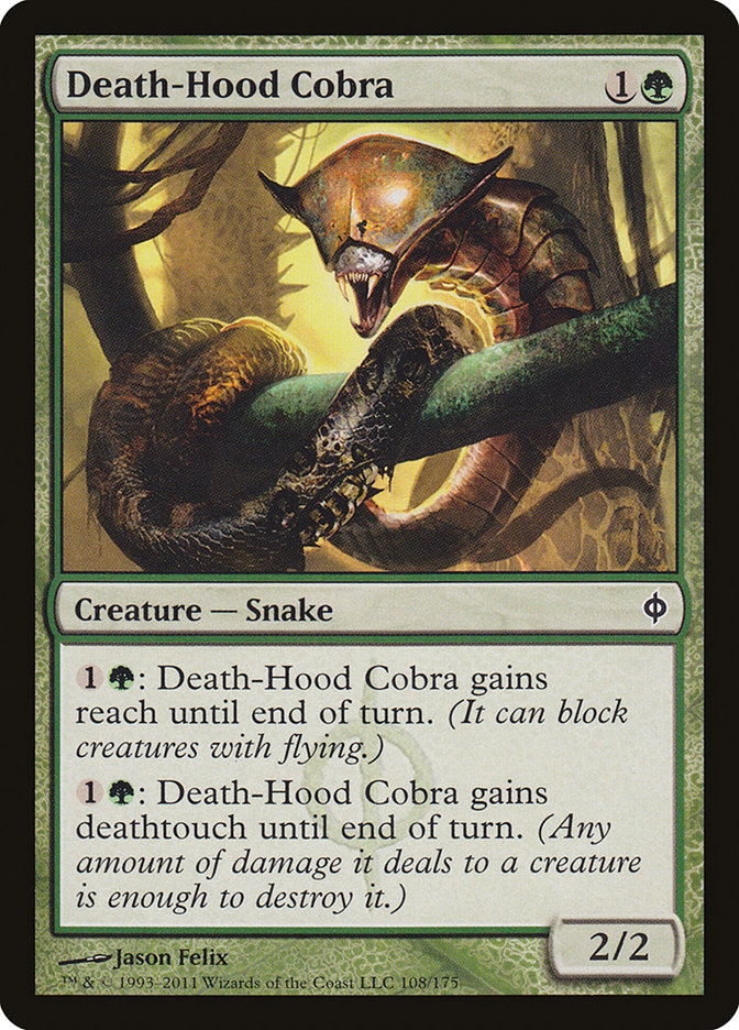 Death-Hood Cobra [New Phyrexia] MTG Single Magic: The Gathering | Red Claw Gaming