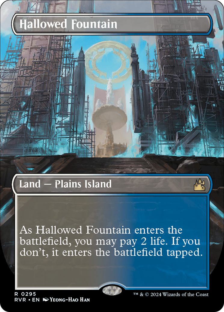 Hallowed Fountain (Borderless) [Ravnica Remastered] MTG Single Magic: The Gathering | Red Claw Gaming