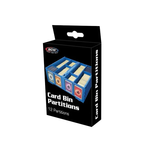 BCW Collectible Card Bin Partitions - Blue Top Loader BCW    | Red Claw Gaming