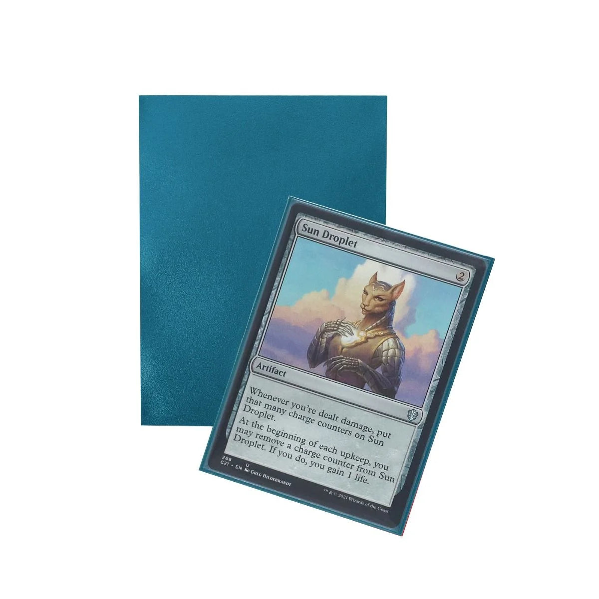 Iridian™ Matte Sleeves - Petrol Top Loader BCW    | Red Claw Gaming