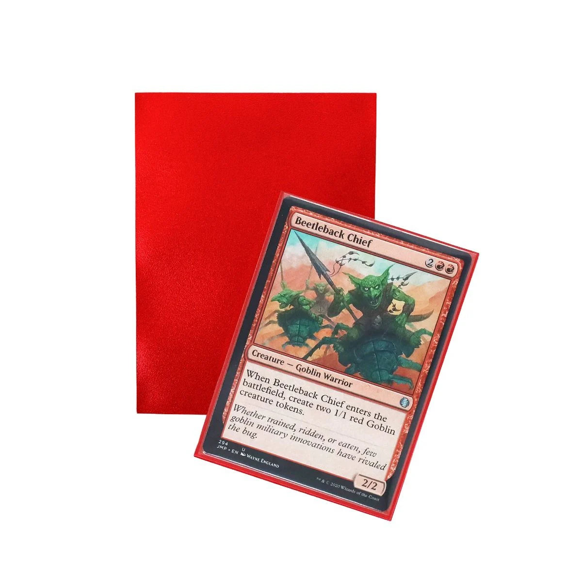 Iridian™ Matte Sleeves - Red Top Loader BCW    | Red Claw Gaming