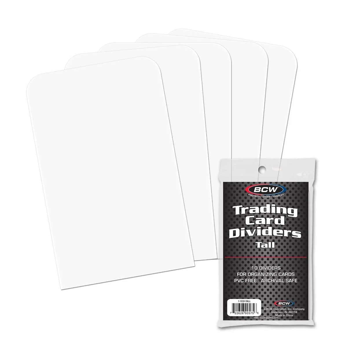 BCW Trading Card Dividers Tall Top Loader BCW | Red Claw Gaming