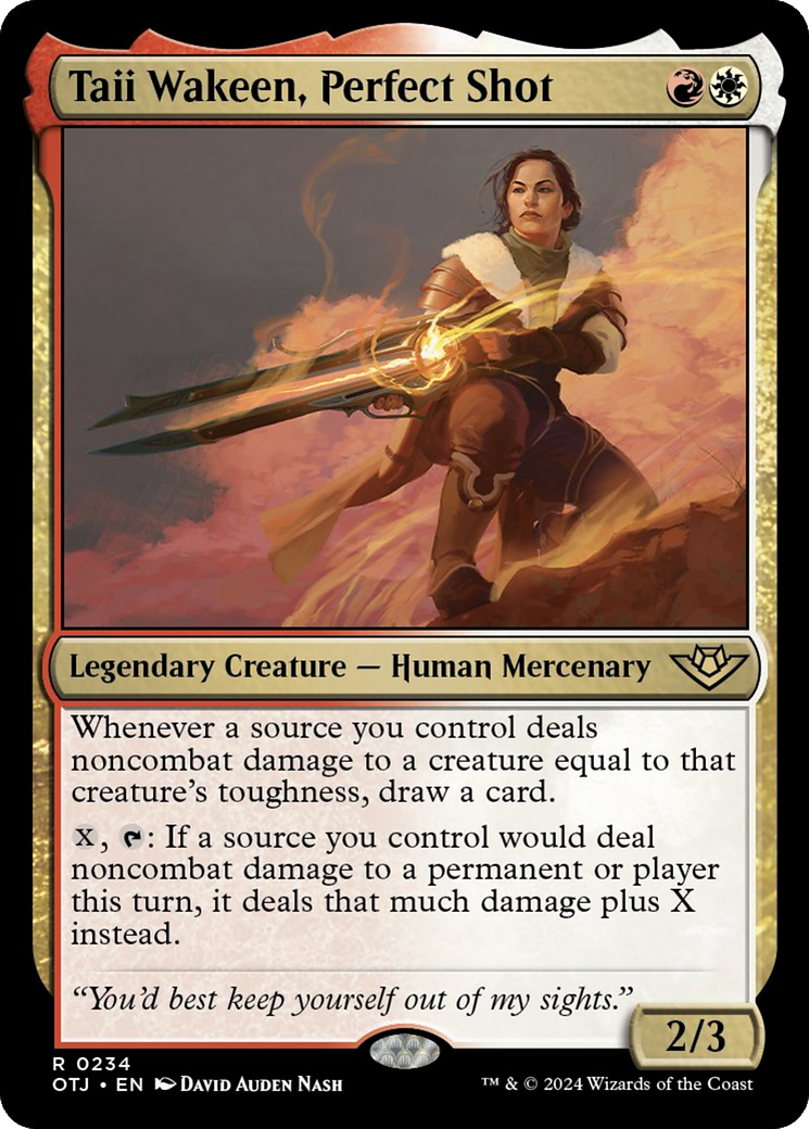 Taii Wakeen, Perfect Shot [Outlaws of Thunder Junction] MTG Single Magic: The Gathering | Red Claw Gaming