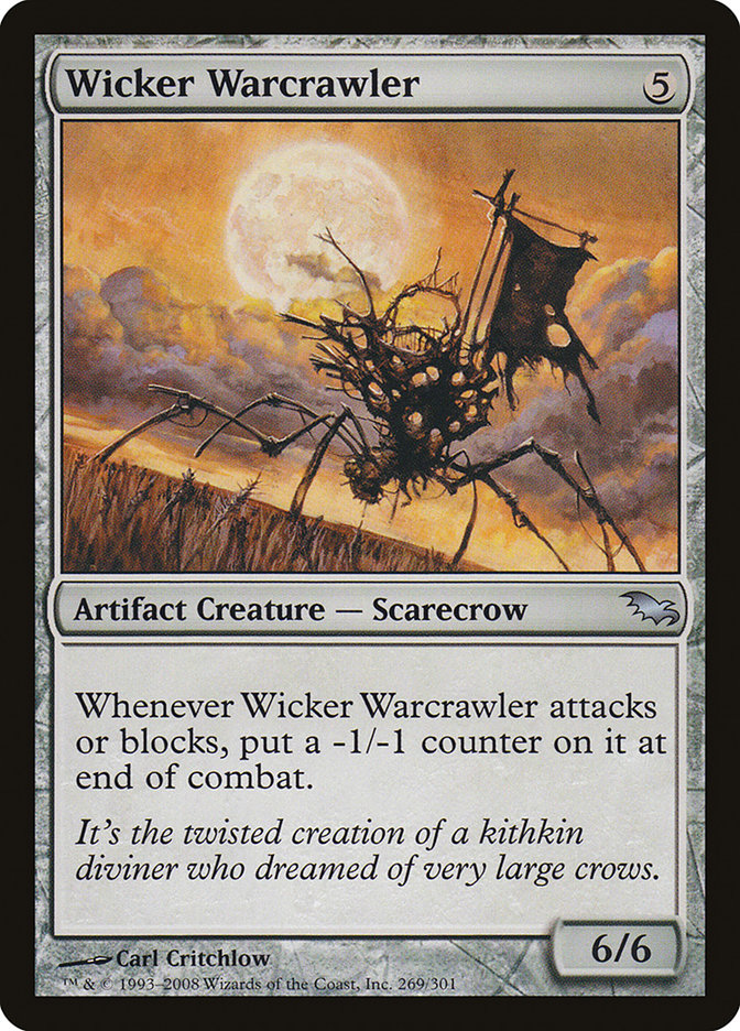 Wicker Warcrawler [Shadowmoor] MTG Single Magic: The Gathering | Red Claw Gaming