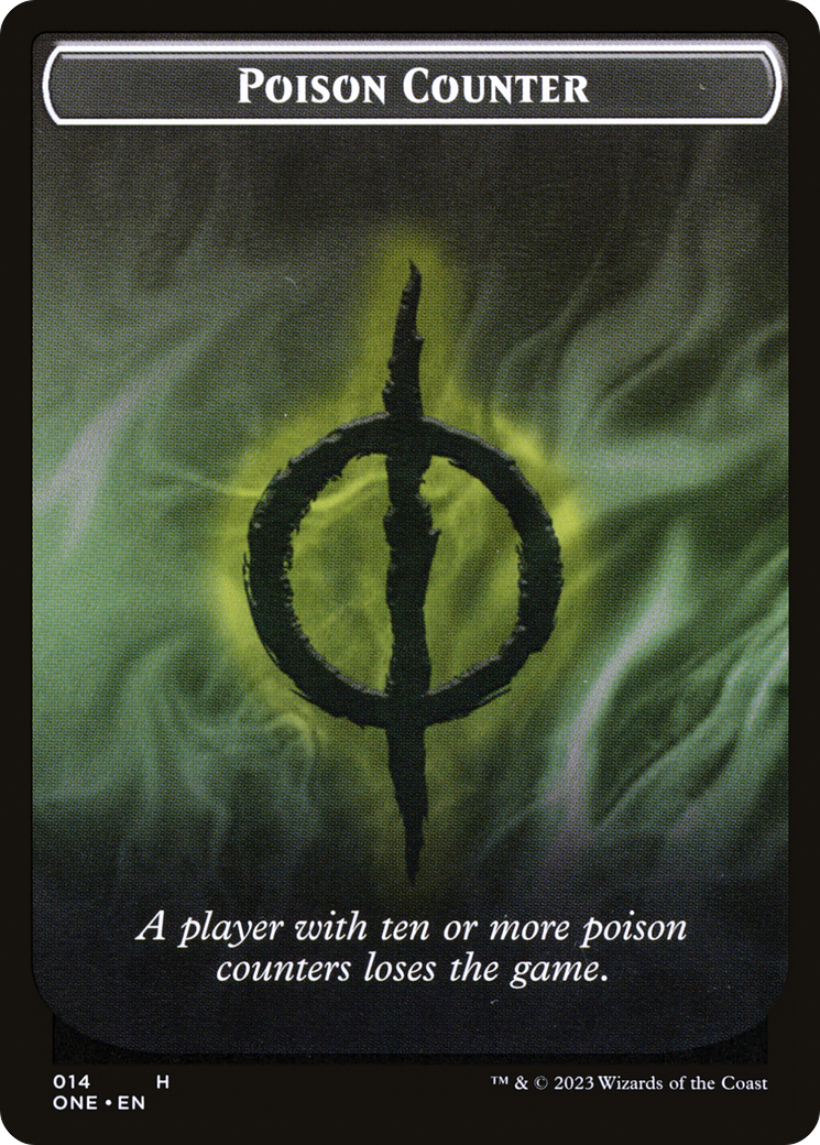 Poison Counter // Phyrexian Mite Double-Sided Token [Phyrexia: All Will Be One Tokens] MTG Single Magic: The Gathering | Red Claw Gaming