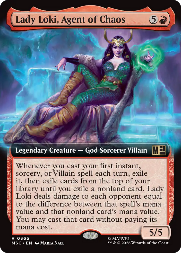Lady Loki, Agent of Chaos (Extended Art) [Marvel Super Heroes Commander] | Red Claw Gaming