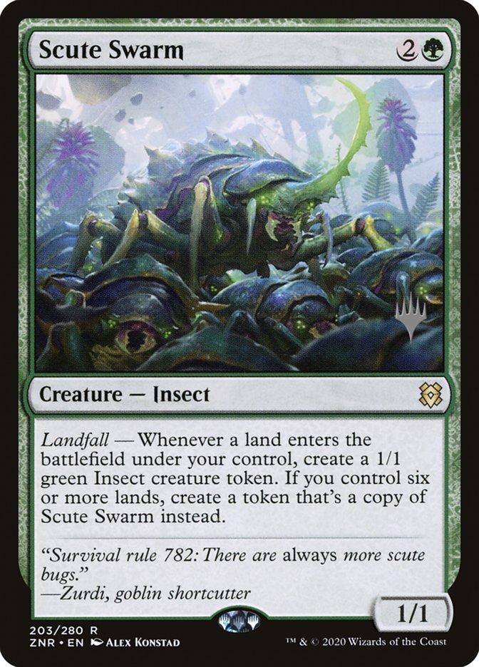 Scute Swarm (Promo Pack) [Zendikar Rising Promos] MTG Single Magic: The Gathering | Red Claw Gaming