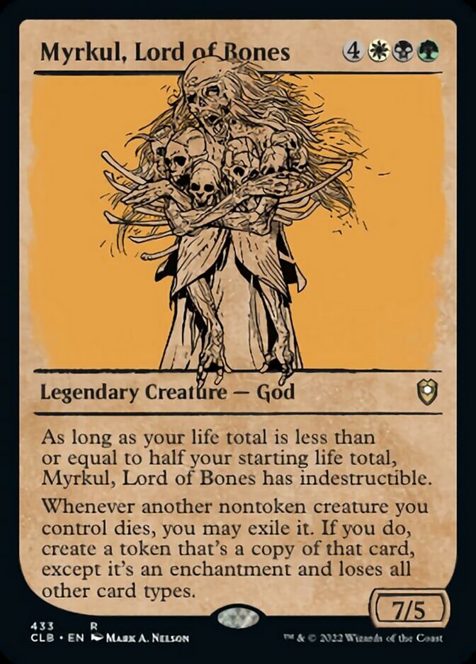 Myrkul, Lord of Bones (Showcase) [Commander Legends: Battle for Baldur's Gate] MTG Single Magic: The Gathering | Red Claw Gaming