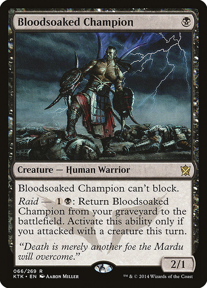 Bloodsoaked Champion [Khans of Tarkir] MTG Single Magic: The Gathering | Red Claw Gaming