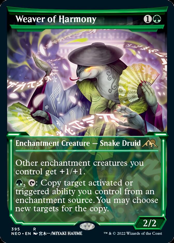 Weaver of Harmony (Showcase Soft Glow) [Kamigawa: Neon Dynasty] MTG Single Magic: The Gathering    | Red Claw Gaming