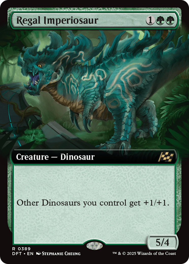Regal Imperiosaur (Extended Art) [Aetherdrift] MTG Single Magic: The Gathering | Red Claw Gaming